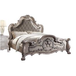28167ek-hb Acme Furniture Dresden - Vintage Bone White Bedroom Furniture Bed