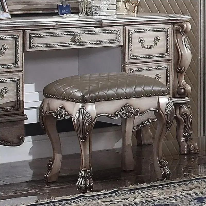 Acme Furniture Britney Espresso and Walnut PU with Button