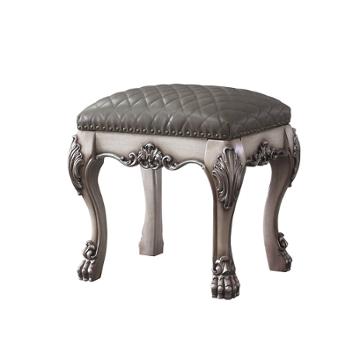 28195 Acme Furniture Dresden - Vintage Bone White Bedroom Furniture Stool