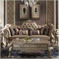 52090 Acme Furniture Dresden - Gold Patina Living Room Furniture Sofa