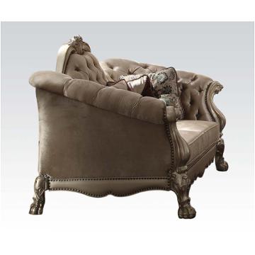 52091 Acme Furniture Dresden - Gold Patina Living Room Furniture Loveseat
