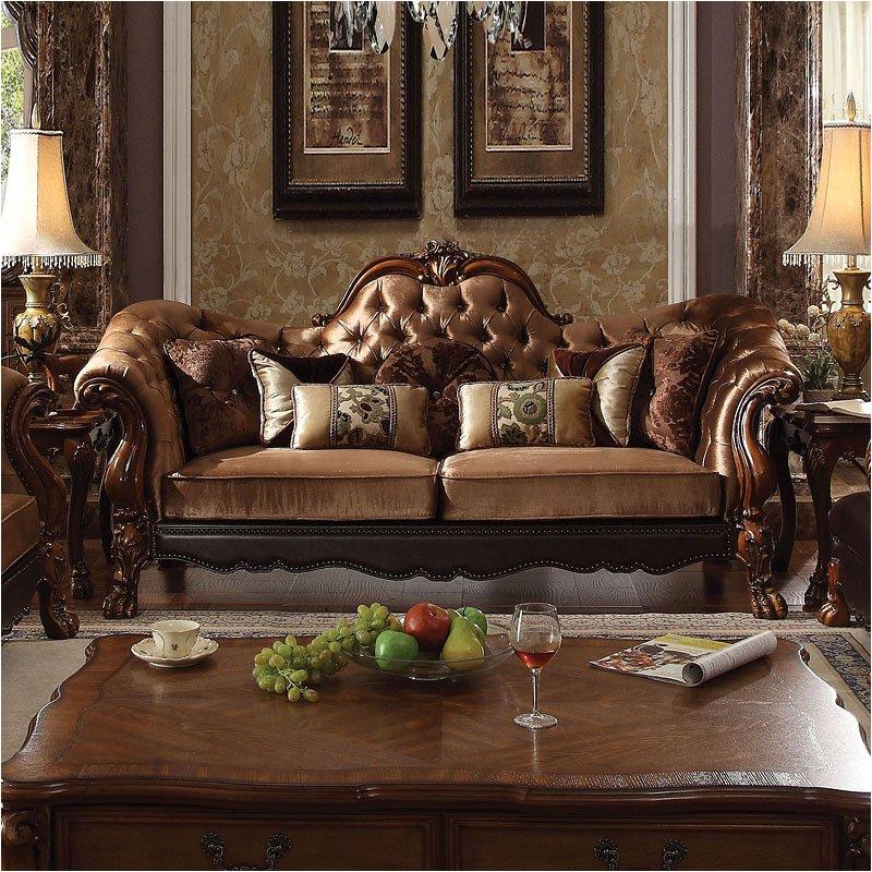 52095 Acme Furniture Dresden - Cherry Oak Living Room Furniture Sofa