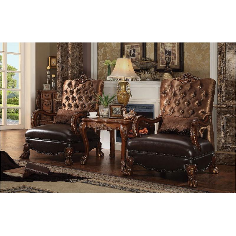 52097 Acme Furniture Dresden - Cherry Oak Living Room Furniture Accent Chair