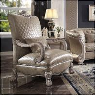 o*o様 ACME Furniture - WARNER ARM CHAIR 58172 Acme Furniture Chair - Vintage Bone White