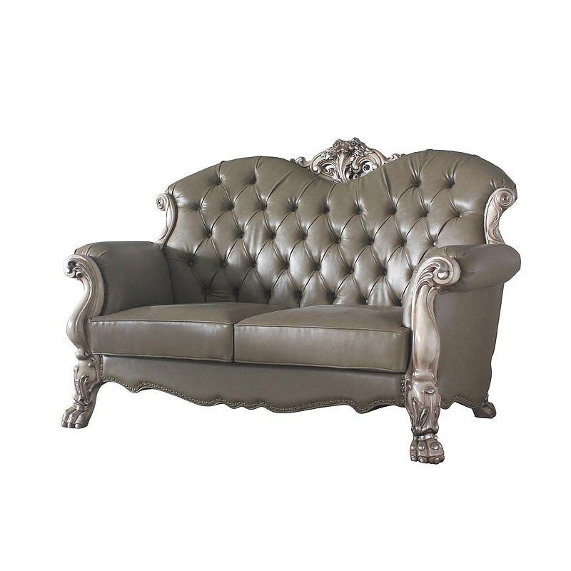 58176 Acme Furniture Dresden - Vintage Bone White Living Room Furniture Loveseat