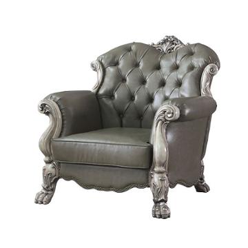 58177 Acme Furniture Dresden - Vintage Bone White Living Room Furniture Living Room Chair