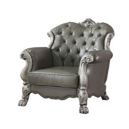 58177 Acme Furniture Dresden - Vintage Bone White Living Room Furniture Living Room Chair