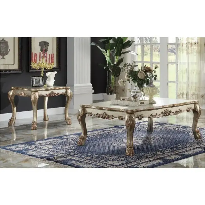 83160 Acme Furniture Gold Patina Coffee Table