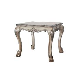 88172 Acme Furniture Dresden - Vintage Bone White Living Room Furniture End Table