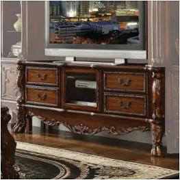 91338 Acme Furniture Dresden - Cherry Oak Home Entertainment Furniture Tv Console
