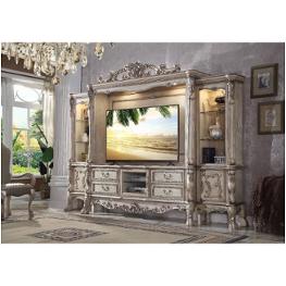 91472top Acme Furniture Dresden - Vintage Bone White Home Entertainment Furniture Entertainment Center