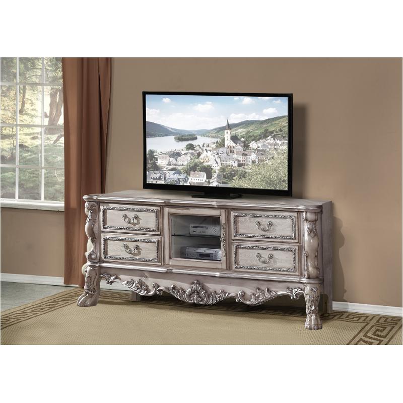 91473 Acme Furniture Dresden - Vintage Bone White Home Entertainment Furniture Tv Console