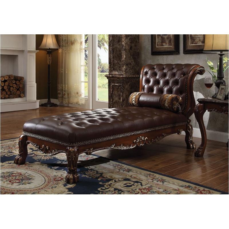 96487 Acme Furniture Dresden - Cherry Oak Living Room Furniture Chaise