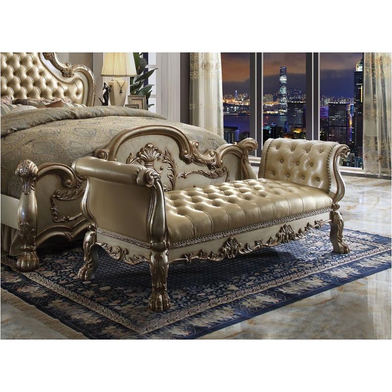 96488 Acme Furniture Dresden - Gold Patina Living Room Furniture Benche