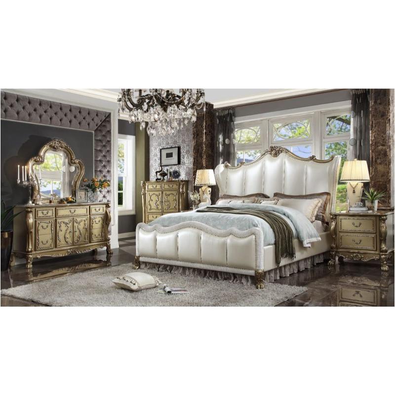 27814ck-hb Acme Furniture Dresden Ii - Pearl White Bedroom Furniture Bed