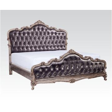 20540q-hb Acme Furniture Chantelle - Antique Platinum Bedroom Furniture Bed