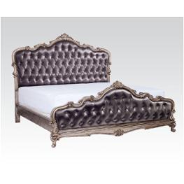 20540q-hb Acme Furniture Chantelle - Antique Platinum Bedroom Furniture Bed