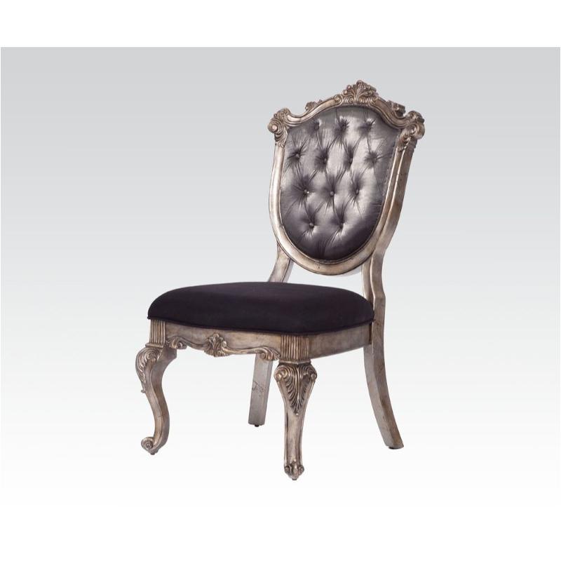 60542 Acme Furniture Chantelle - Antique Platinum Dining Room Furniture Dining Chair