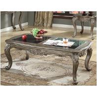 80540 Acme Furniture Chantelle - Antique Platinum Living Room Furniture Cocktail Table