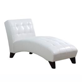 15037 Acme Furniture Anna - White Living Room Furniture Chaise