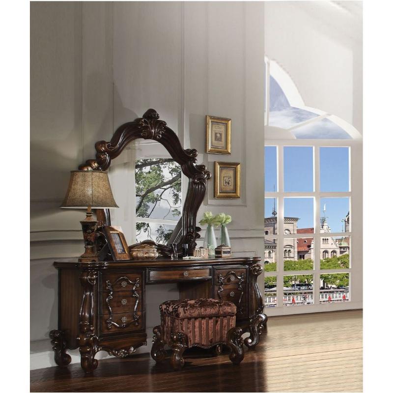 21107 Acme Furniture Versailles - Cherry Oak Vanity Desk