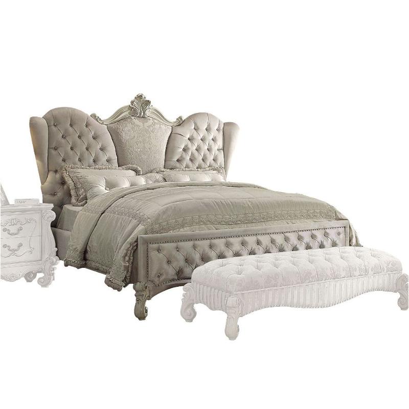 21127ek-hb Acme Furniture Versailles - Bone White Bedroom Furniture Bed