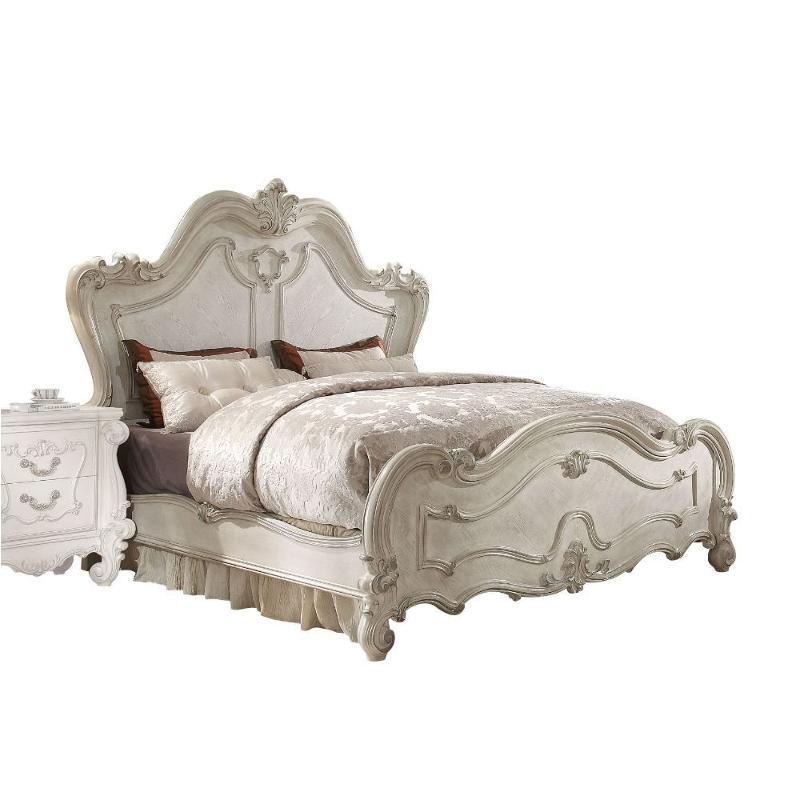 21760q-hb Acme Furniture Versailles - Bone White Bedroom Furniture Bed