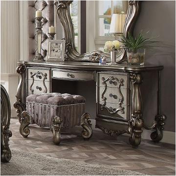 26847 Acme Furniture Versailles - Antique Platinum Bedroom Furniture Vanitie