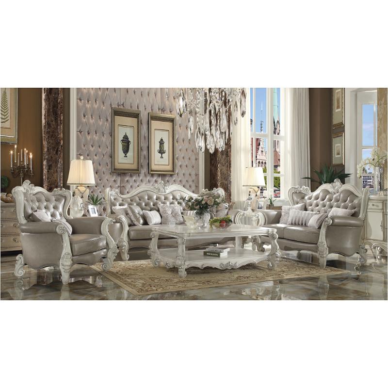 52125 Acme Furniture Antique White Sofa - Bone White
