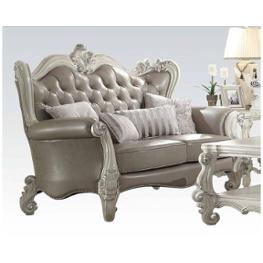 52126 Acme Furniture Versailles - Bone White Living Room Furniture Loveseat