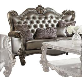56821 Acme Furniture Versailles - Antique Platinum Living Room Furniture Loveseat