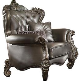 56822 Acme Furniture Versailles - Antique Platinum Living Room Furniture Living Room Chair