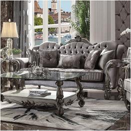 56840 Acme Furniture Versailles - Antique Platinum Living Room Furniture Sofa