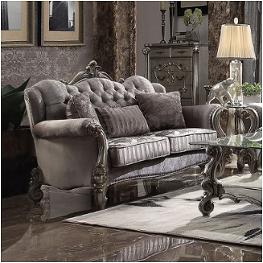 56841 Acme Furniture Versailles - Antique Platinum Living Room Furniture Loveseat