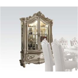61153top Acme Furniture Versailles - Bone White Dining Room Furniture Curio