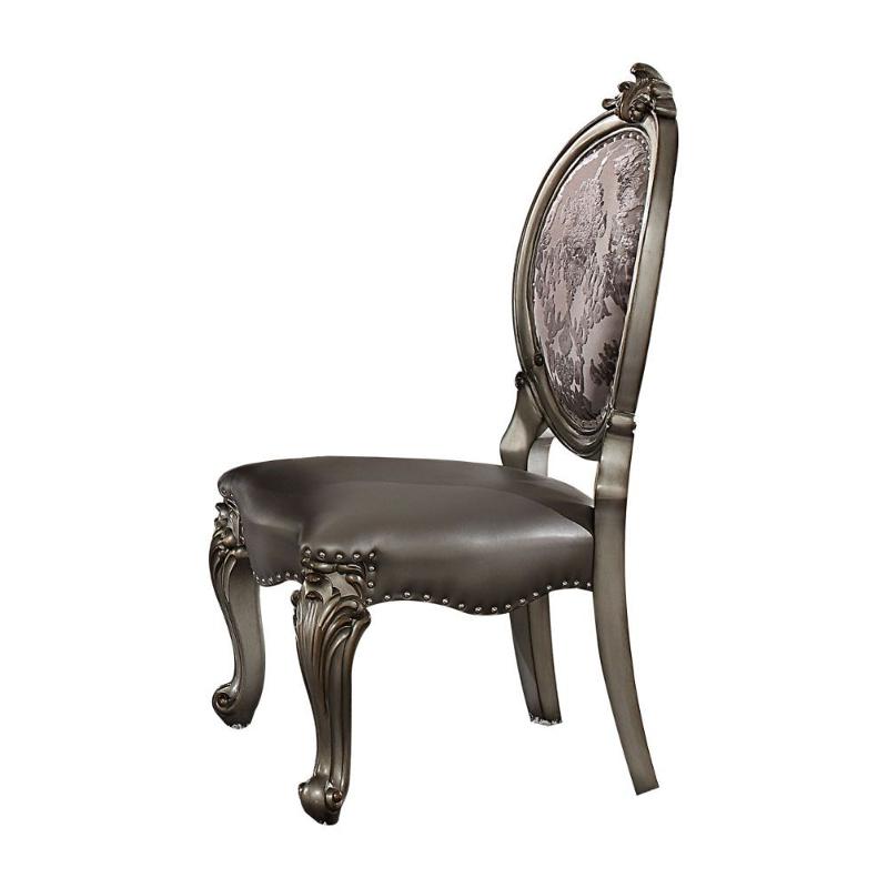 66822 Acme Furniture Versailles - Antique Platinum Dining Room Furniture Dining Chair