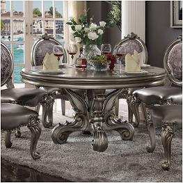 66840t Acme Furniture Versailles - Antique Platinum Dining Room Furniture Dining Table