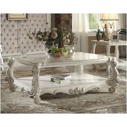 82123 Acme Furniture Versailles - Bone White Living Room Furniture Cocktail Table