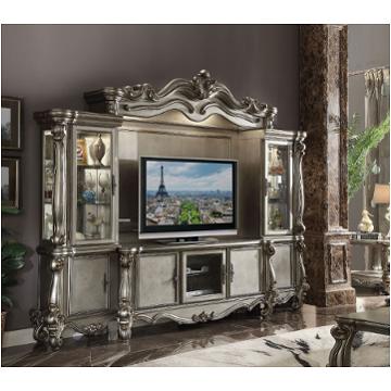 91821rp Acme Furniture Versailles - Antique Platinum Home Entertainment Furniture Entertainment Center