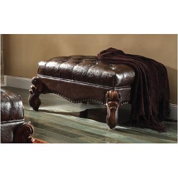96538 Acme Furniture Versailles - Cherry Oak Living Room Furniture Ottoman