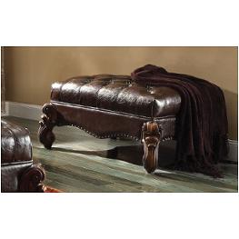 96538 Acme Furniture Versailles - Cherry Oak Living Room Furniture Ottoman