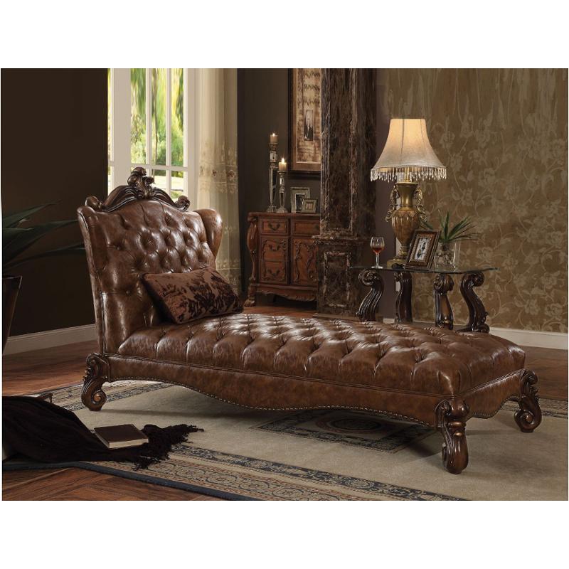 96544 Acme Furniture Versailles - Cherry Oak Living Room Furniture Chaise