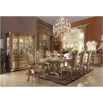 63000t Acme Furniture Vendome - Gold Patina Dining Room Furniture Dining Table