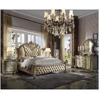28024ck-hb Acme Furniture Vendome Ii - Bone/gold Patina Bedroom Furniture Bed