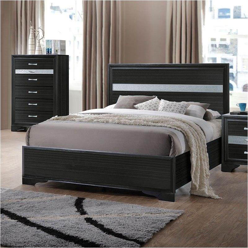 25915f-hf Acme Furniture Naima - Black Bedroom Furniture Bed