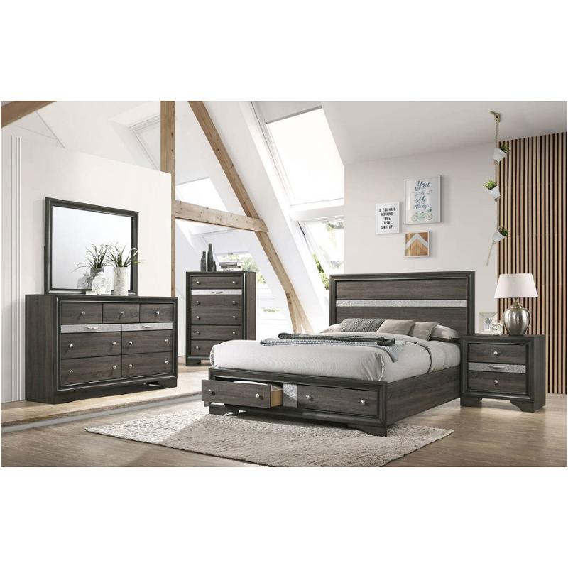 25967ek-hf Acme Furniture Naima - Gray Bedroom Furniture Bed