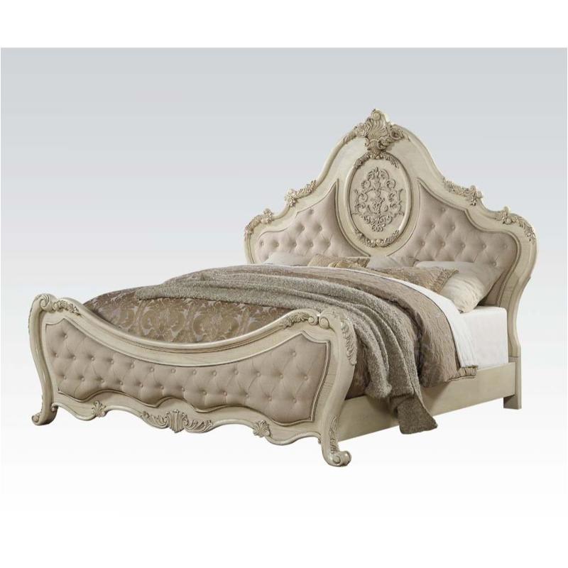 27008ck/ek-hb Acme Furniture Ragenardus - Antique White Bedroom Furniture Bed