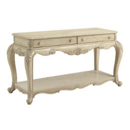 86023 Acme Furniture Ragenardus - Antique White Living Room Furniture Sofa Table