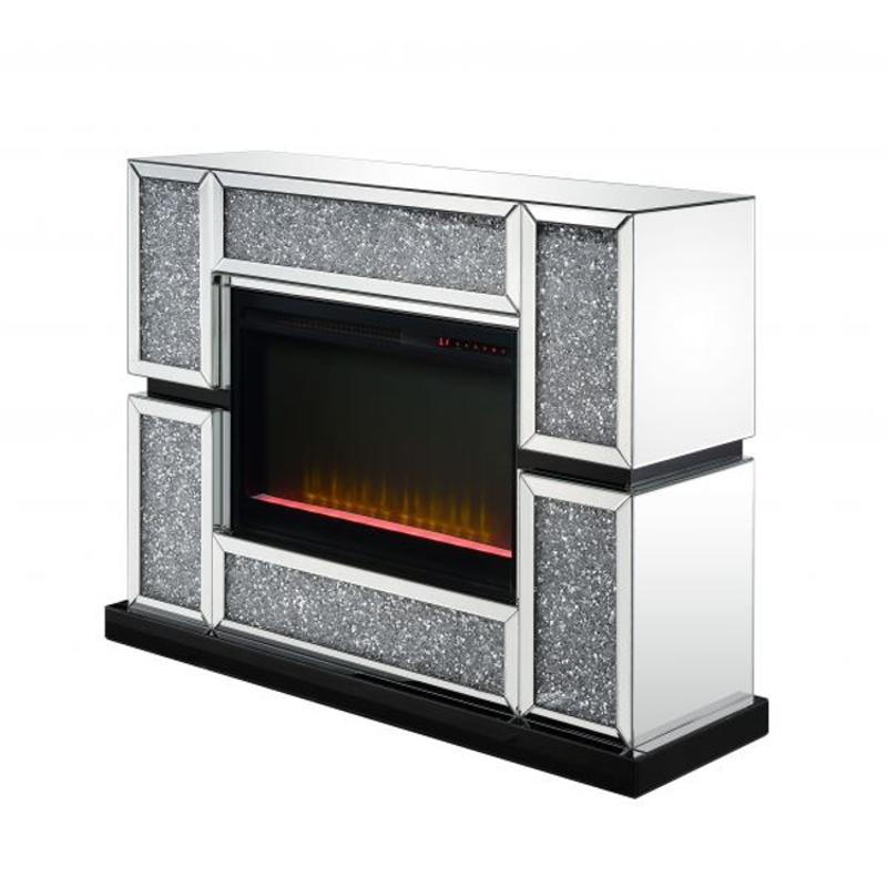 90660 Acme Furniture Noralie Home Entertainment Furniture Fireplace