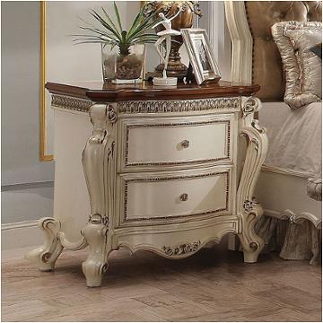 26903 Acme Furniture Picardy - Antique Pearl/cherry Oak Bedroom Furniture Nightstand